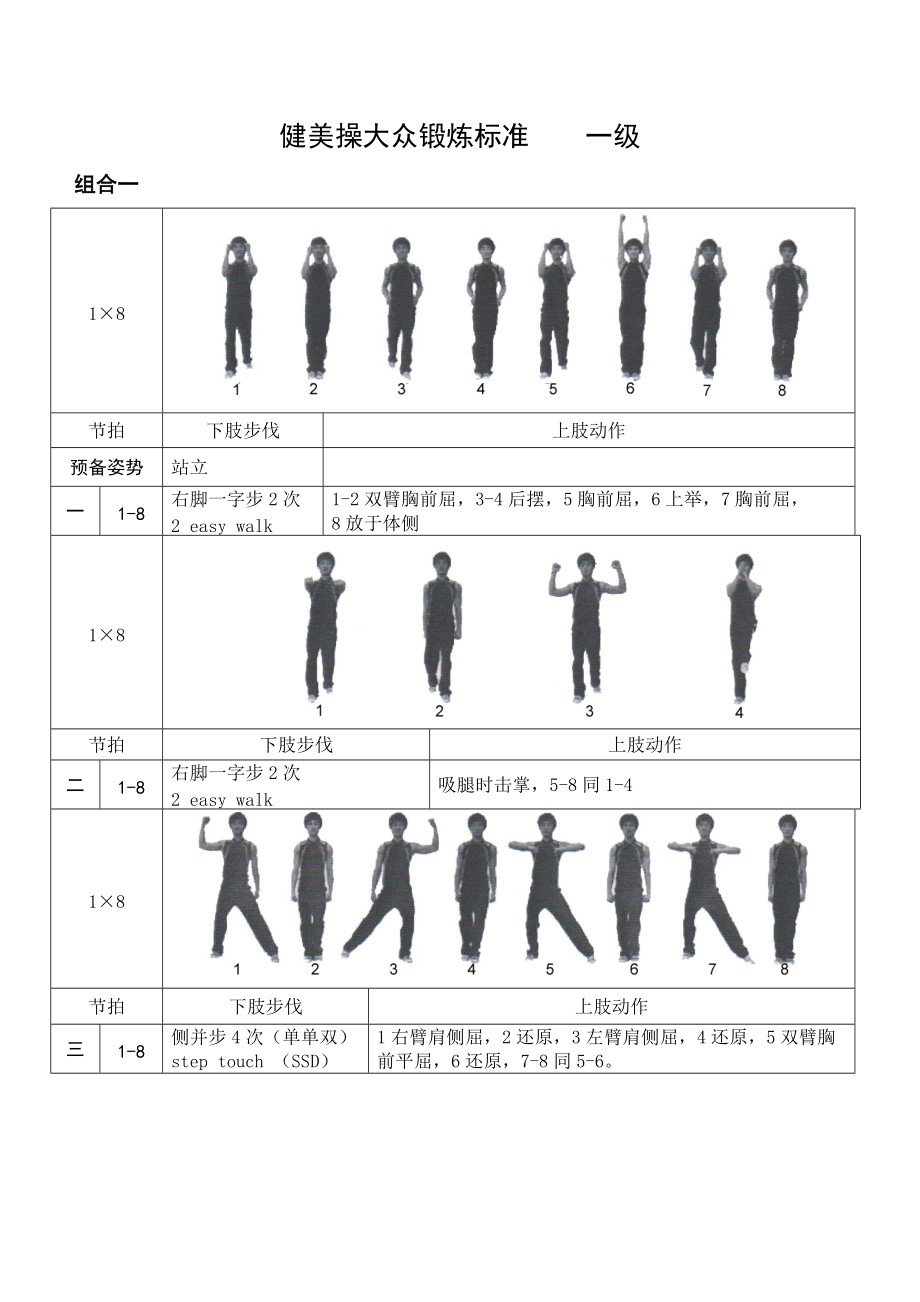 大众健美操(大众健美操五级)